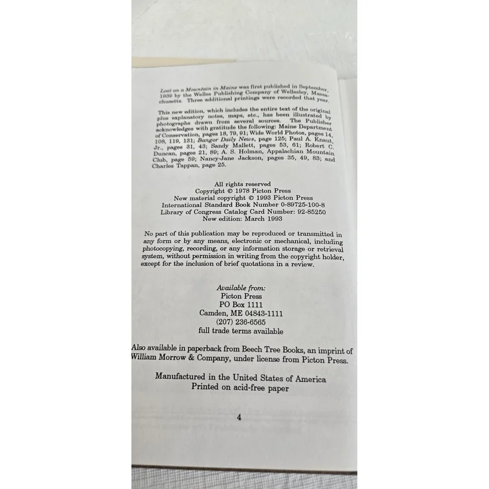 Lost on a Mountain in Maine Donn Fendler Katahdin North Woods Survival 1978
